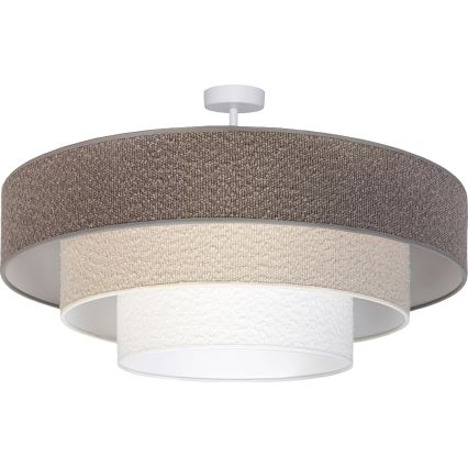 Brilagi - Felületre szerelhető csillár LUNETA 3xE27/60W/230V átmérő 80 cm szürke/krémszínű/fehér