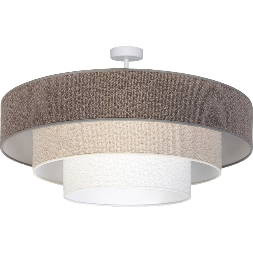 Brilagi - Felületre szerelhető csillár LUNETA 3xE27/60W/230V átmérő 80 cm szürke/krémszínű/fehér