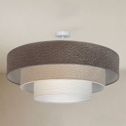 Brilagi - Felületre szerelhető csillár LUNETA 3xE27/60W/230V átmérő 80 cm szürke/krémszínű/fehér