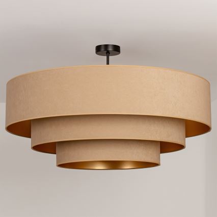 Brilagi - Felületre szerelhető csillár LUNETA 3xE27/60W/230V Ø 80 cm bézs/arany