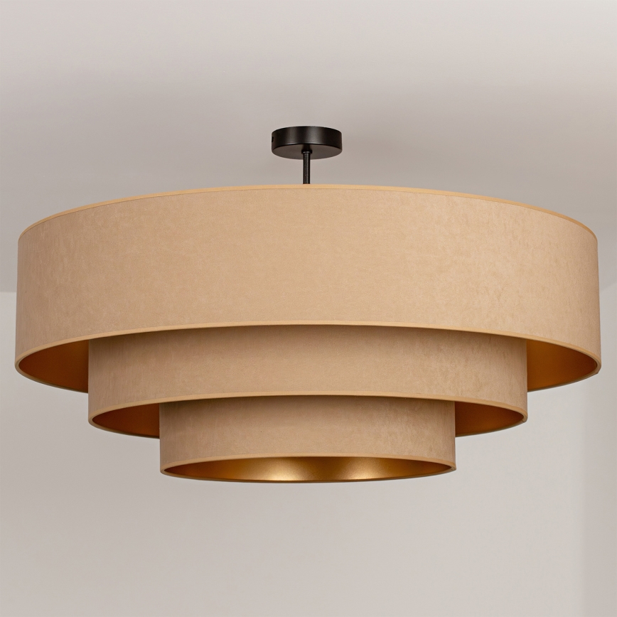 Brilagi - Felületre szerelhető csillár LUNETA 3xE27/60W/230V Ø 80 cm bézs/arany