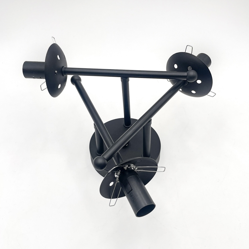 Brilagi - Felületre szerelhető csillár MALIVA 3xE14/15W/230V fekete/átlátszó