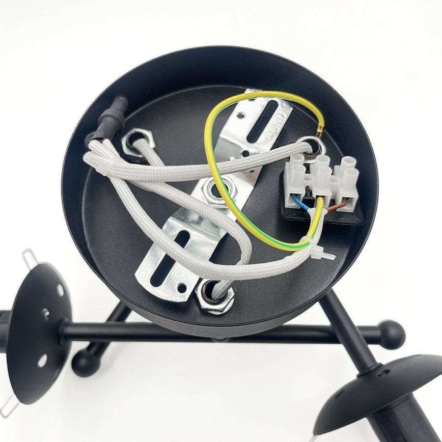 Brilagi - Felületre szerelhető csillár MALIVA 3xE14/15W/230V fekete/átlátszó