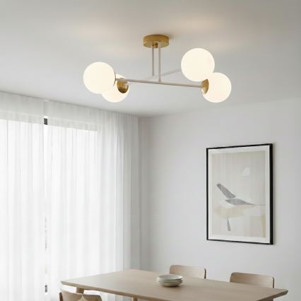 Brilagi - Felületre szerelhető csillár MALIVA 4xE14/15W/230V arany/fehér