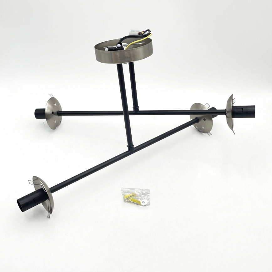 Brilagi - Felületre szerelhető csillár MALIVA 4xE14/15W/230V matt króm/füstszínű