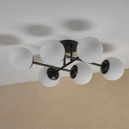 Brilagi - Felületre szerelhető csillár MALONY 6xE14/20W/230V fekete
