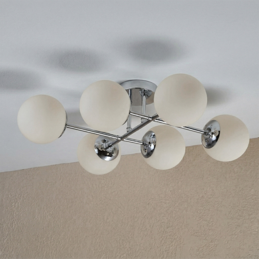 Brilagi - Felületre szerelhető csillár MALONY 6xE14/20W/230V fényes króm