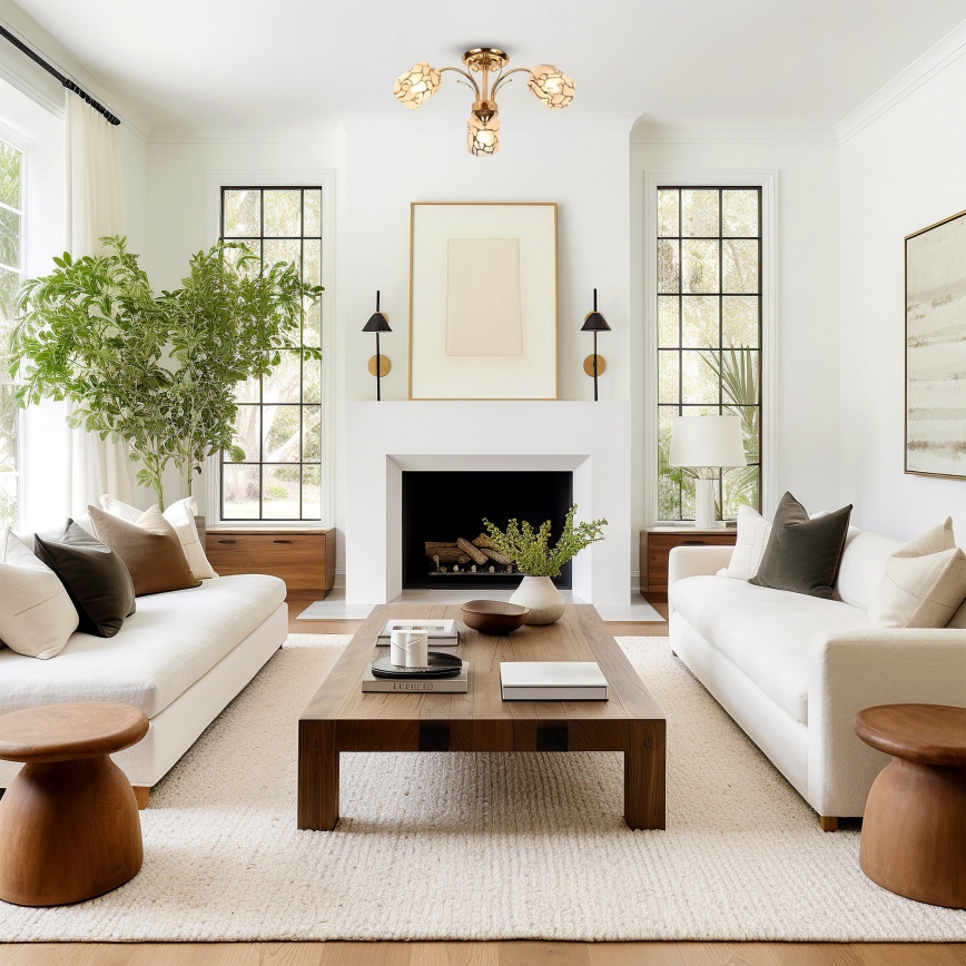 Brilagi - Felületre szerelhető csillár MEGAPOLIS 3xE14/60W/230V arany