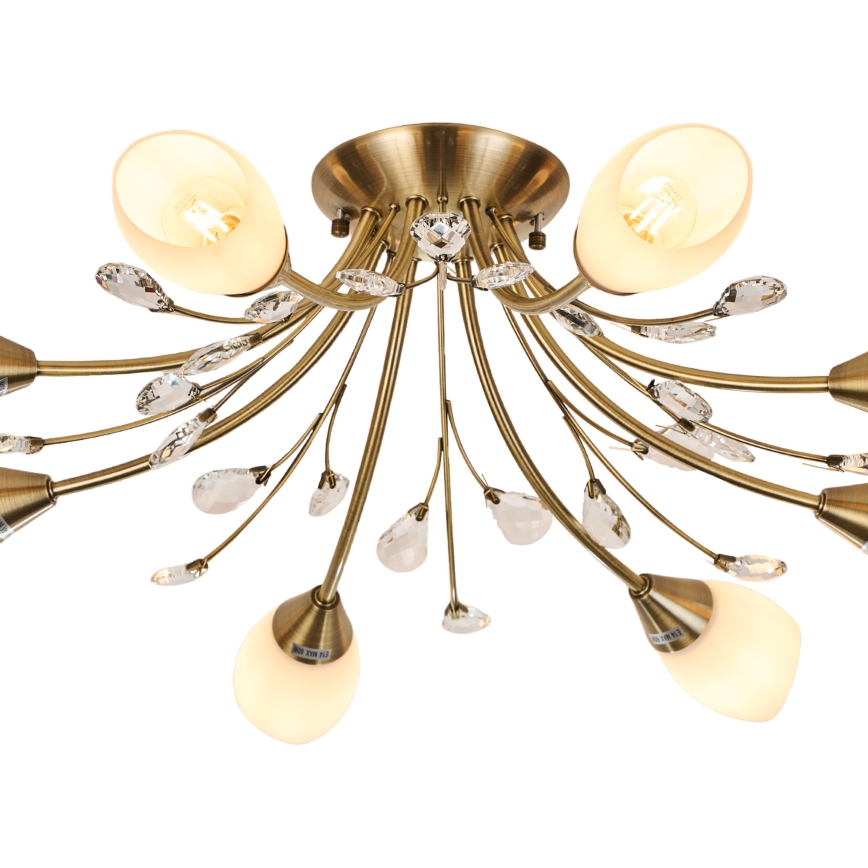 Brilagi - Felületre szerelhető csillár MEGAPOLIS 8xE14/60W/230V bronz