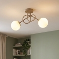 Brilagi - Felületre szerelhető csillár MILO ECRU 2xE27/60W/230V bézs/arany
