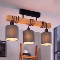 Brilagi - Felületre szerelhető csillár NUBILA 3xE27/60W/230V fenyő/antracit