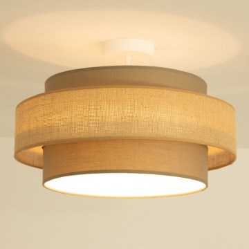 Brilagi - Felületre szerelhető csillár RESNA 1xE27/60W/230V átm. 40 cm barna/bézs