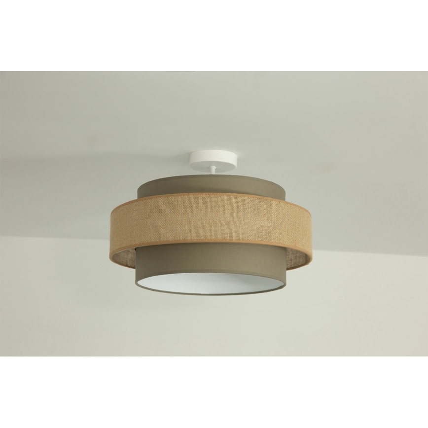Brilagi - Felületre szerelhető csillár RESNA 1xE27/60W/230V átm. 40 cm barna/bézs