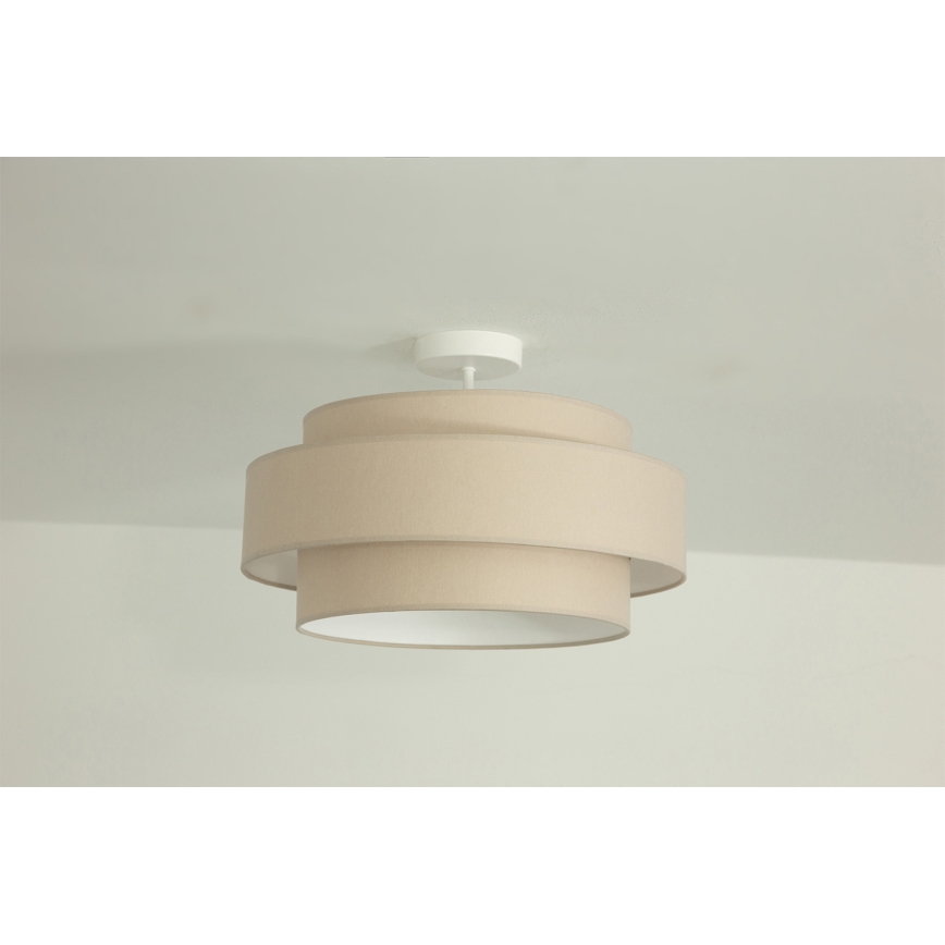 Brilagi - Felületre szerelhető csillár RESNA 1xE27/60W/230V átm. 40 cm bézs