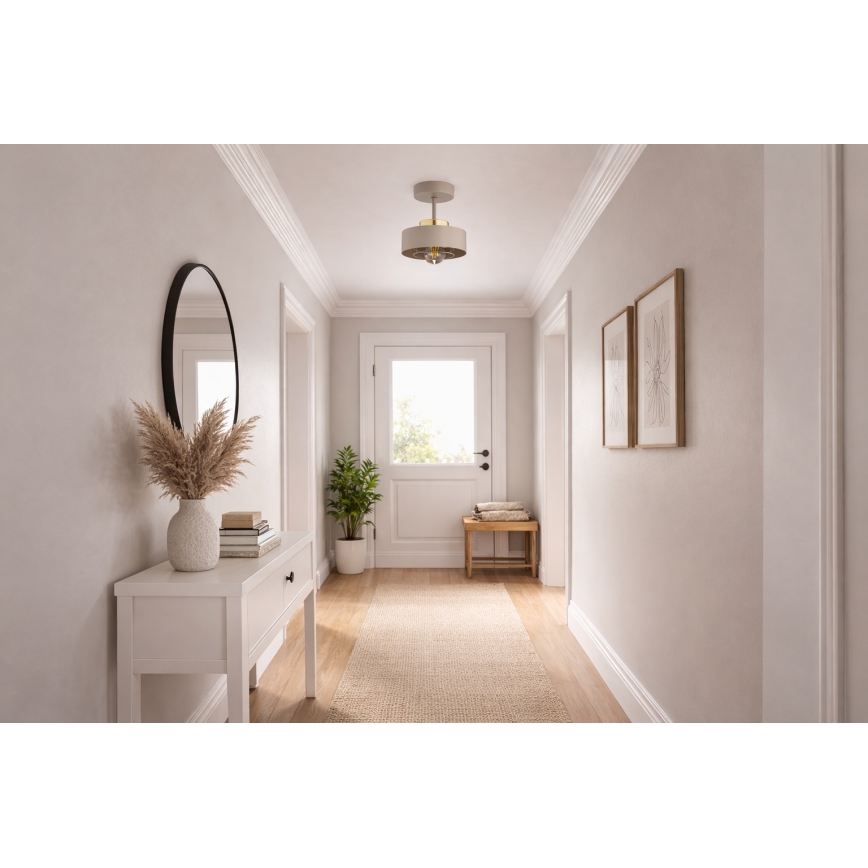 Brilagi - Felületre szerelhető csillár SPRING 1xE27/60W/230V bézs/arany