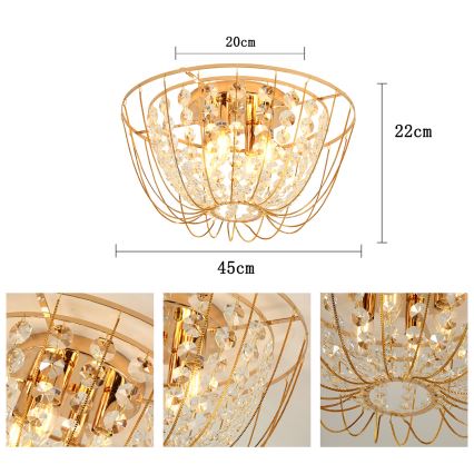 Brilagi - Felületre szerelhető csillár VASTERAS 4xE14/40W/230V átm. 45 cm