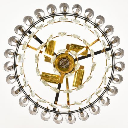 Brilagi - Felületre szerelhető ECLIPSE csillár 5xE14/10W/230V, átm. 38 cm, fekete/arany