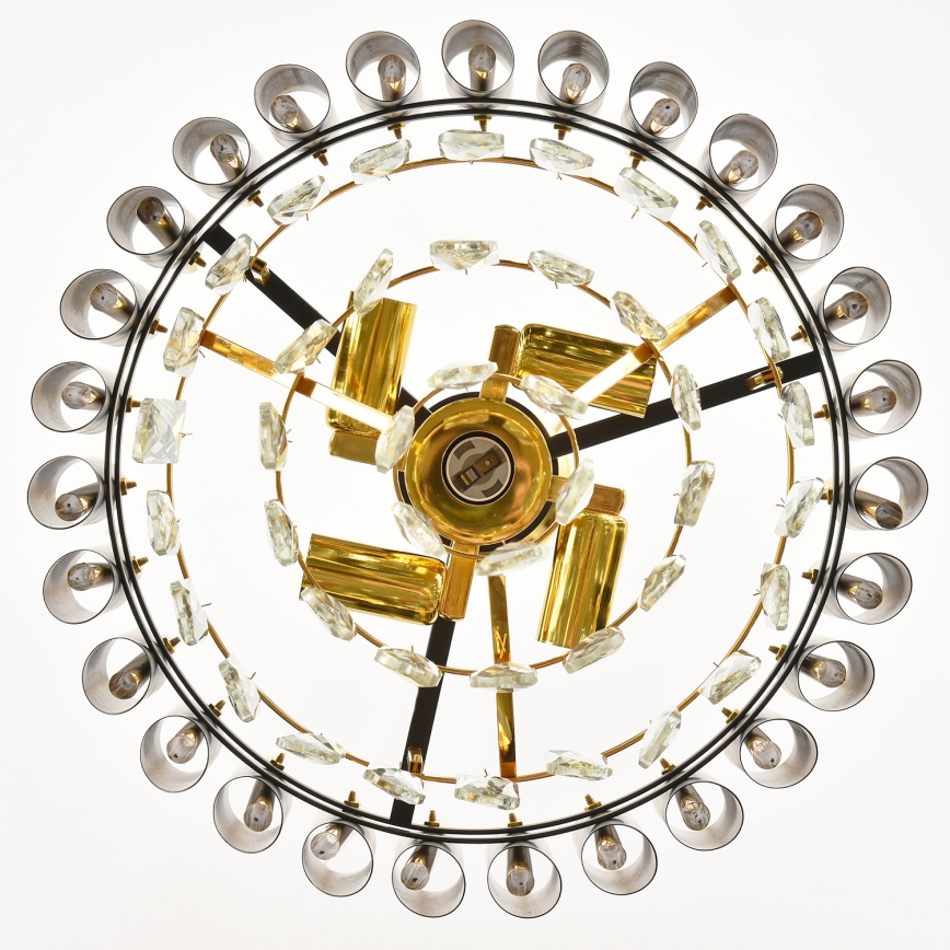 Brilagi - Felületre szerelhető ECLIPSE csillár 5xE14/10W/230V, átm. 38 cm, fekete/arany