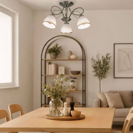 Brilagi - Felületre szerelhető FRED csillár 3xE27/60W/230V átm. 59 cm bronzszínű