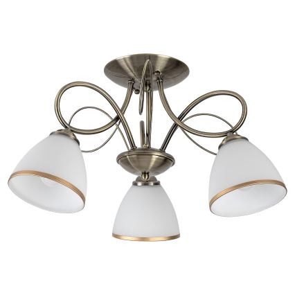 Brilagi - Felületre szerelhető FRED csillár 3xE27/60W/230V átm. 59 cm bronzszínű