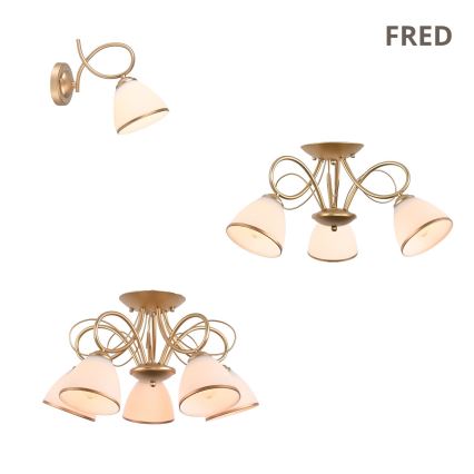 Brilagi - Felületre szerelhető FRED csillár 3xE27/60W/230V Ø59 cm arany