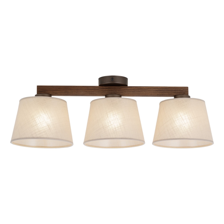 Brilagi - Felületre szerelhető LATTE csillár 3xE27/15W/230V fenyő/bézs