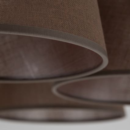 Brilagi - Felületre szerelhető LATTE mennyezeti csillár 5xE27/15W/230V fenyő/barna