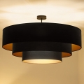 Brilagi - Felületre szerelhető LUNETA csillár 3xE27/60W/230V Ø 80 cm fekete/arany