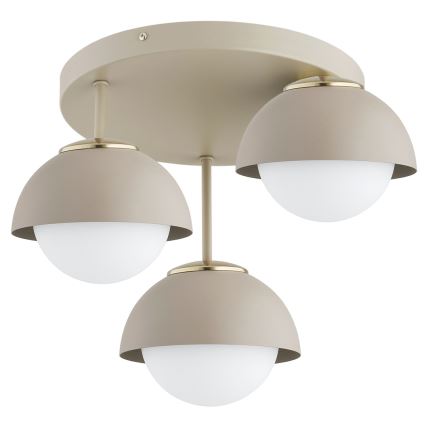 Brilagi - Felületre szerelhető mennyezeti csillár COSMO 3xE27/60W/230V bézs/arany
