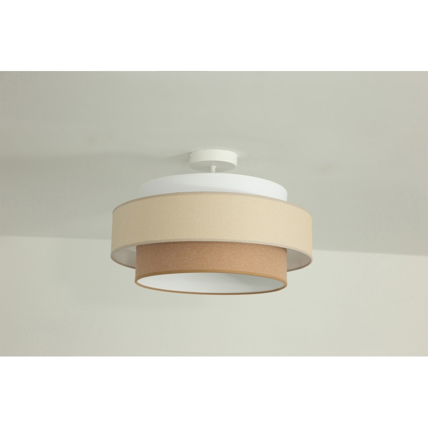 Brilagi - Felületre szerelhető mennyezeti lámpa RESNA 1xE27/60W/230V átm. 40 cm krémszínű/bézs