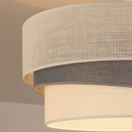 Brilagi - Felületre szerelhető mennyezeti lámpa TRIO 1xE27/60W/230V Ø 40 cm krémszínű/szürke