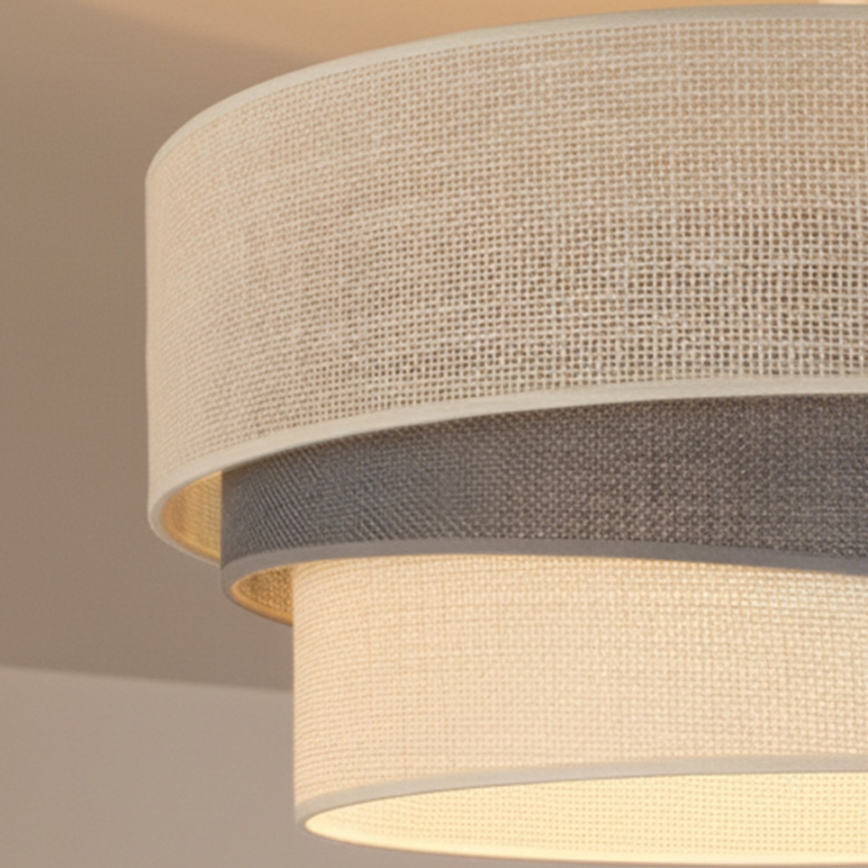 Brilagi - Felületre szerelhető mennyezeti lámpa TRIO 1xE27/60W/230V Ø 40 cm krémszínű/szürke