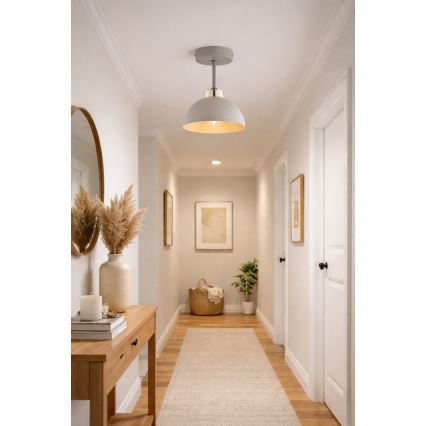 Brilagi - felületre szerelt csillár 1xE27/60W/230V bézs/arany