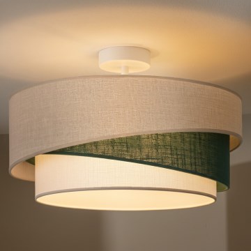 Brilagi - Felületre szerelt csillár ARROW 1xE27/60W/230V átm. 45 cm bézs/zöld/fehér