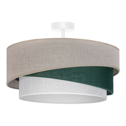 Brilagi - Felületre szerelt csillár ARROW 1xE27/60W/230V átm. 45 cm bézs/zöld/fehér