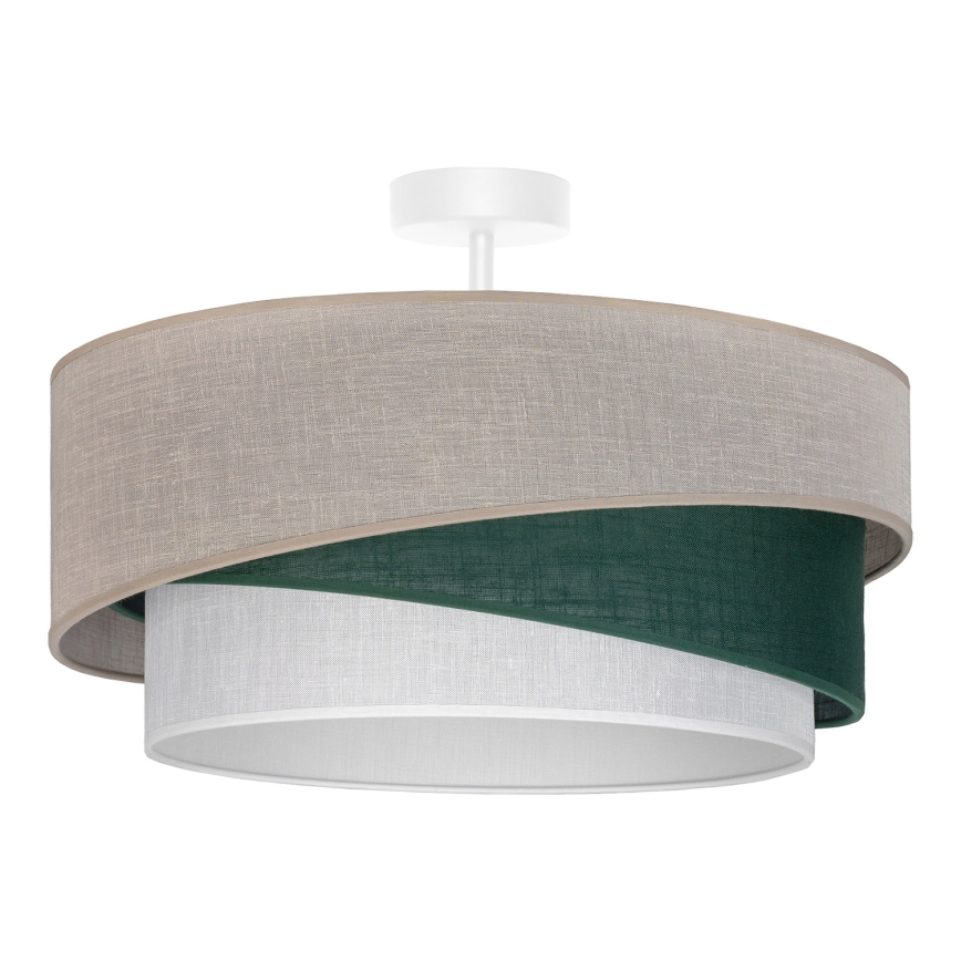 Brilagi - Felületre szerelt csillár ARROW 1xE27/60W/230V átm. 45 cm bézs/zöld/fehér