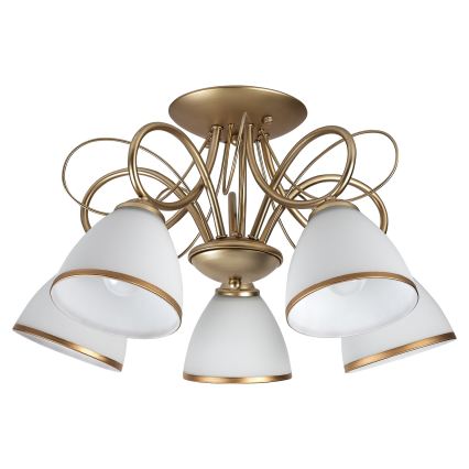 Brilagi - Felületre szerelt csillár FRED 5xE27/60W/230V átm. 59 cm arany