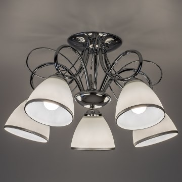 Brilagi - Felületre szerelt csillár FRED 5xE27/60W/230V átm. 59 cm fényes króm