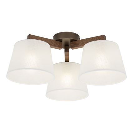 Brilagi - Felületre szerelt csillár LATTE 3xE27/15W/230V fenyő/fehér