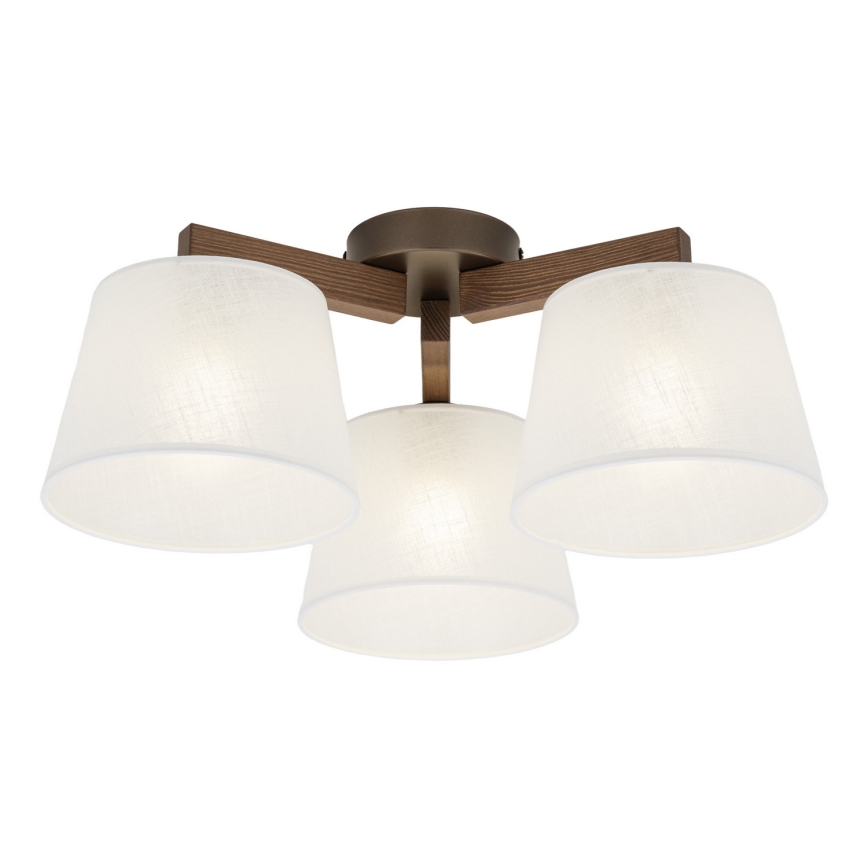 Brilagi - Felületre szerelt csillár LATTE 3xE27/15W/230V fenyő/fehér