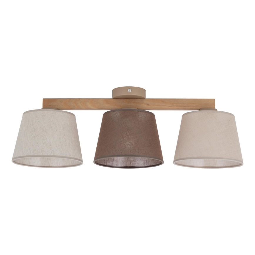 Brilagi - Felületre szerelt csillár LATTE 3xE27/15W/230V fenyő/mix