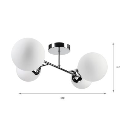 Brilagi - Felületre szerelt csillár MALONY 4xE14/20W/230V fényes króm