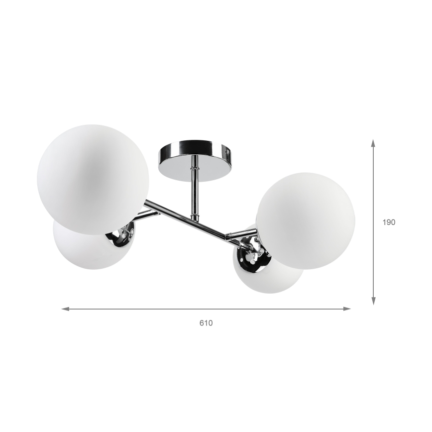 Brilagi - Felületre szerelt csillár MALONY 4xE14/20W/230V fényes króm