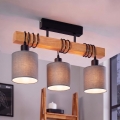 Brilagi - Felületre szerelt csillár NUBILA 3xE27/60W/230V fenyő/világosszürke