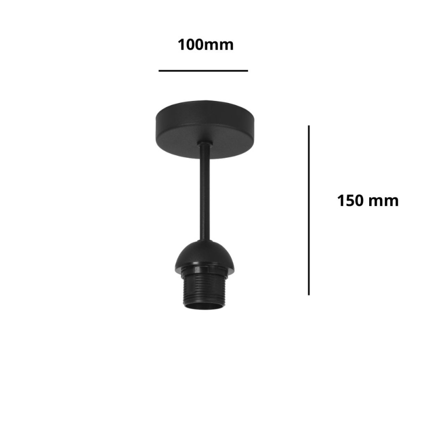 Brilagi - Felületre szerelt csillár PARTY 1xE27/60W/230V átm. 10 cm fekete
