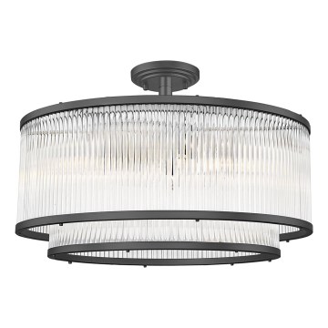Brilagi - Felületre szerelt csillár RAMOS 6xE14/60W/230V fekete