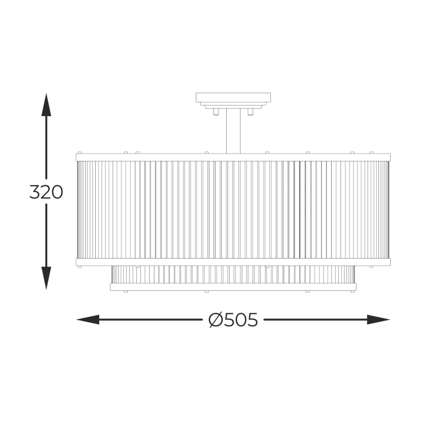 Brilagi - Felületre szerelt csillár RAMOS 6xE14/60W/230V fekete