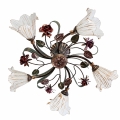 BRILAGI - Felületre szerelt csillár ROSE FLOWER 5xE14/40W/230V bronz/patina