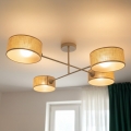 Brilagi - Felületre szerelt csillár VIRGO 4xE14/40W/230V bézs/arany