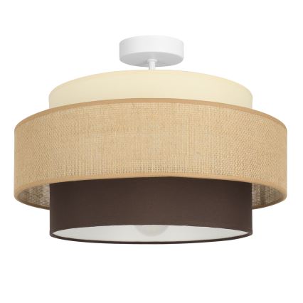 Brilagi - Felületre szerelt mennyezeti lámpa RESNA 1xE27/60W/230V átmérő 40 cm bézs/fekete